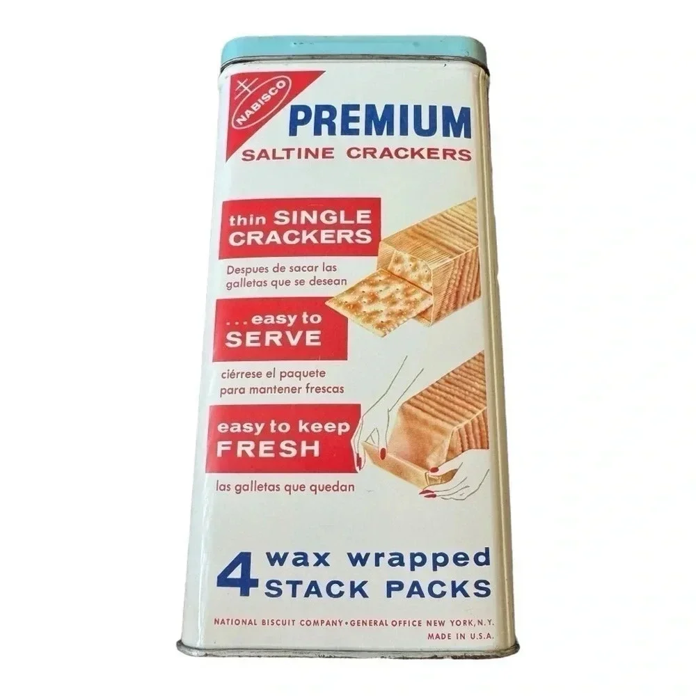 Bilingual 1960's Premium Nabisco Tin
